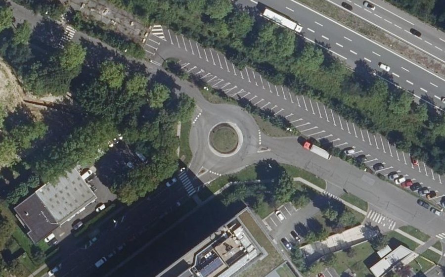 Vue aérienne du Avenue Nicéphore Niépce