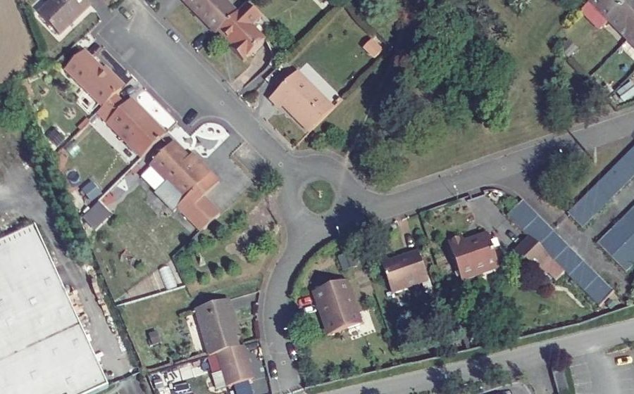 Vue aérienne du Rue du Calvaire