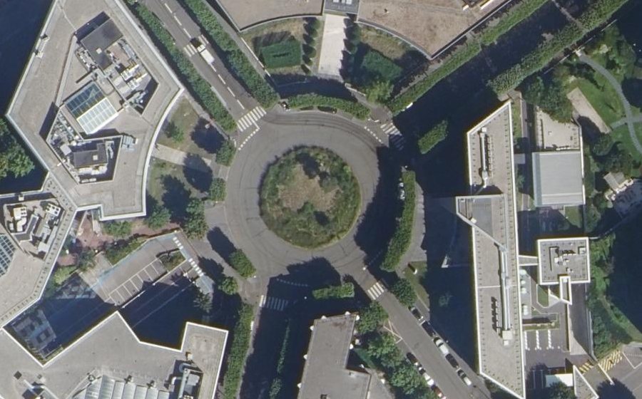 Vue aérienne du Place des Frères Montgolfier