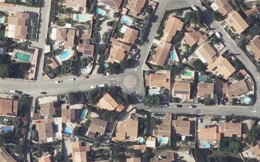 Vue aérienne du Rue Gustave Flaubert