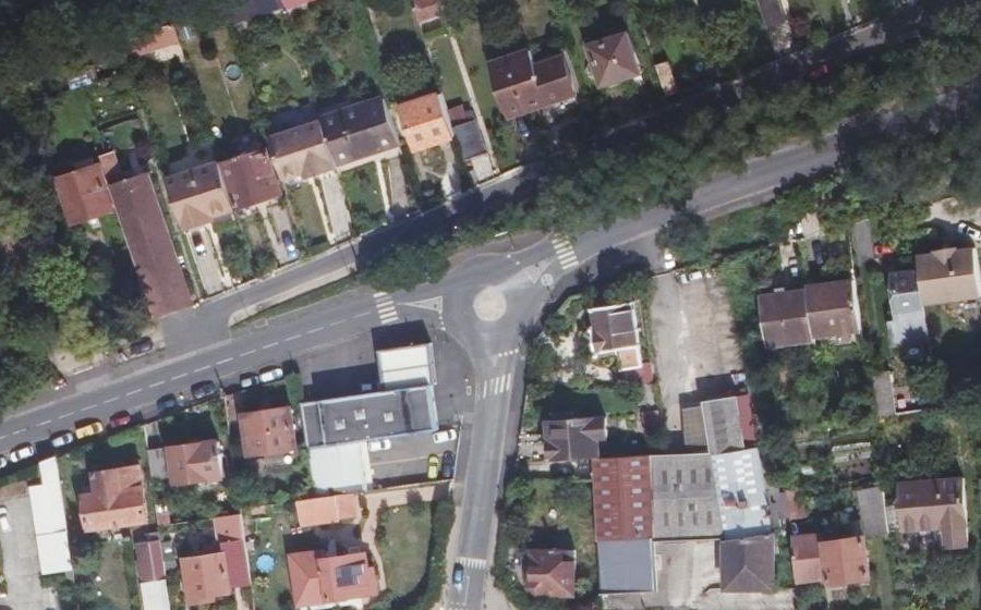 Vue aérienne du Boulevard Dubreuil