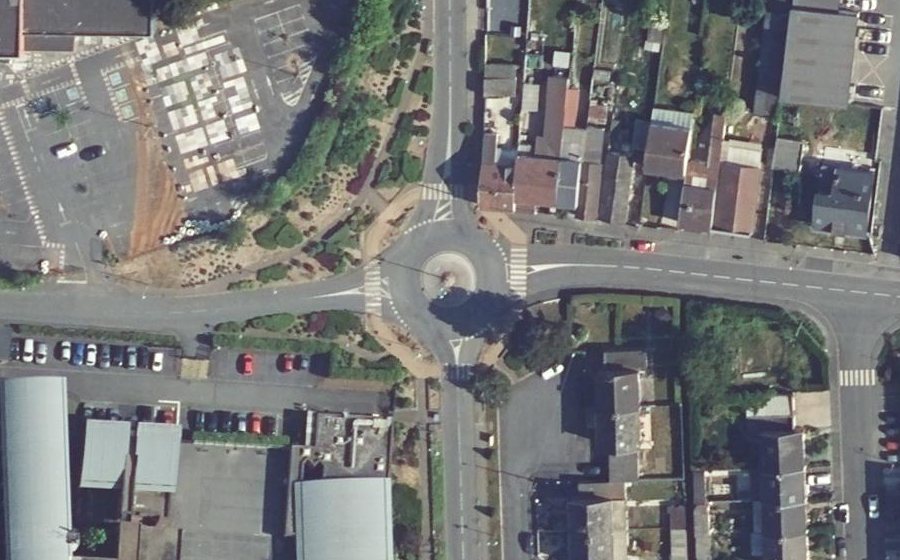 Vue aérienne du Rue de l'Égalité