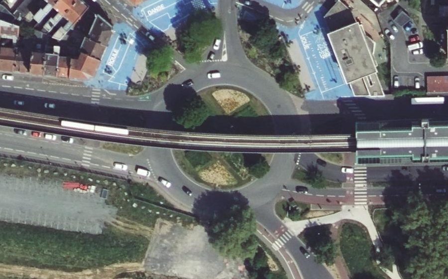 Vue aérienne de la Place Jacques Febvrier
