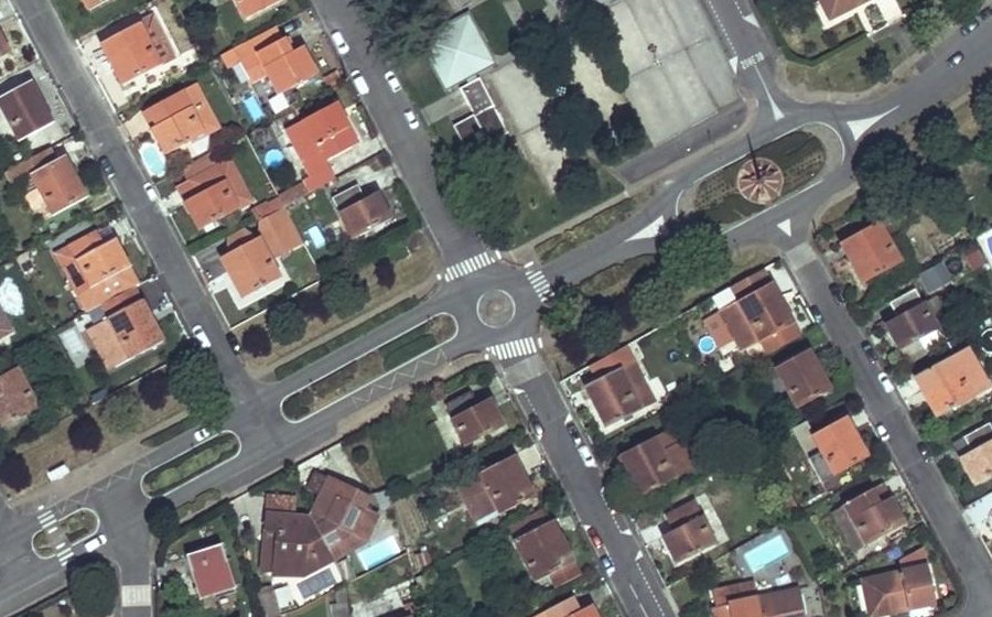 Vue aérienne du Boulevard des Fontanelles