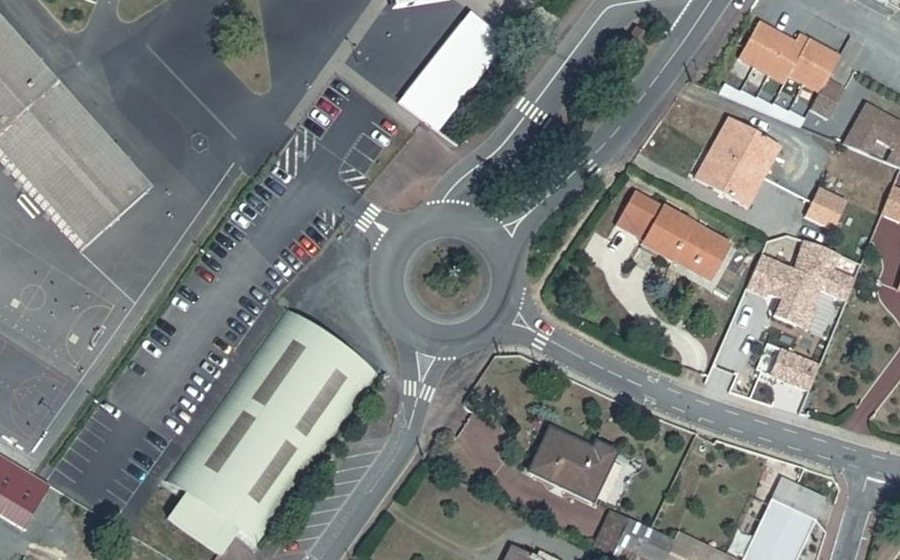 Vue aérienne du Rue de la Proutière