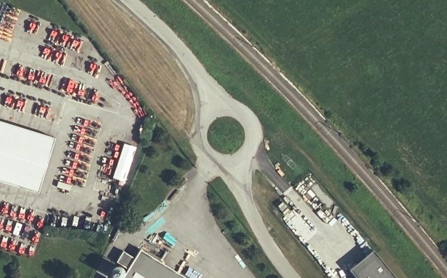 Vue aérienne du Route des Marais