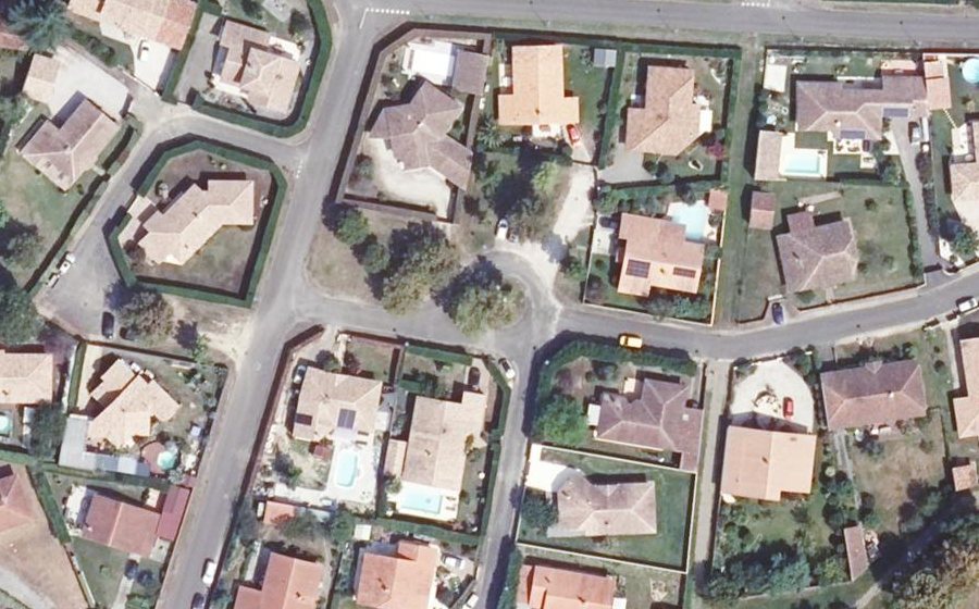 Vue aérienne du Rue des Alouettes