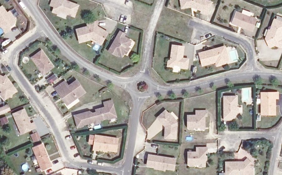 Vue aérienne du Avenue du Labouaou