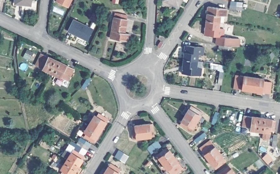 Vue aérienne du Rond-Point des Carrières