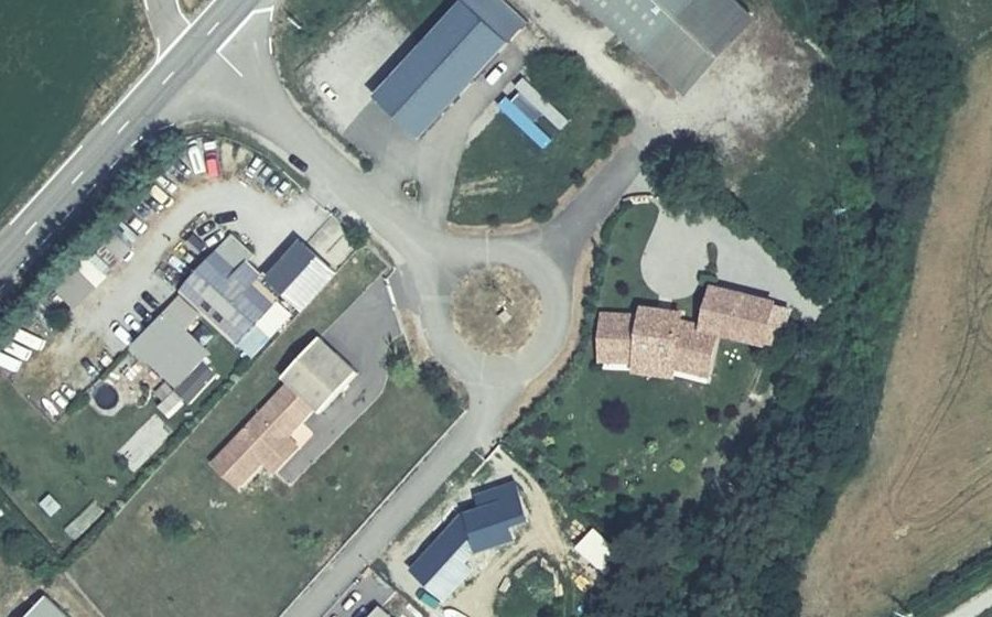 Vue aérienne du ZA La Condamine