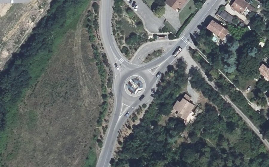 Vue aérienne du Rond-point anonyme n°200037802