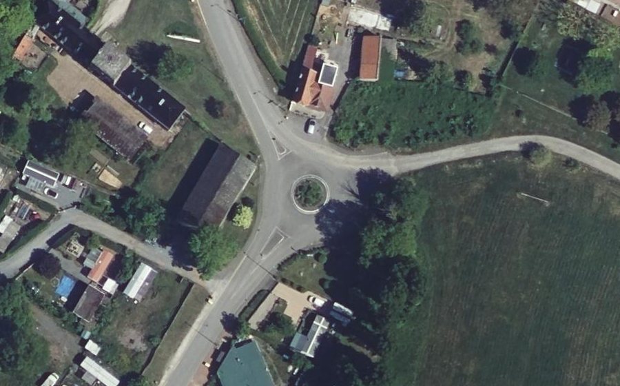 Vue aérienne du Rue de l'Abbaye