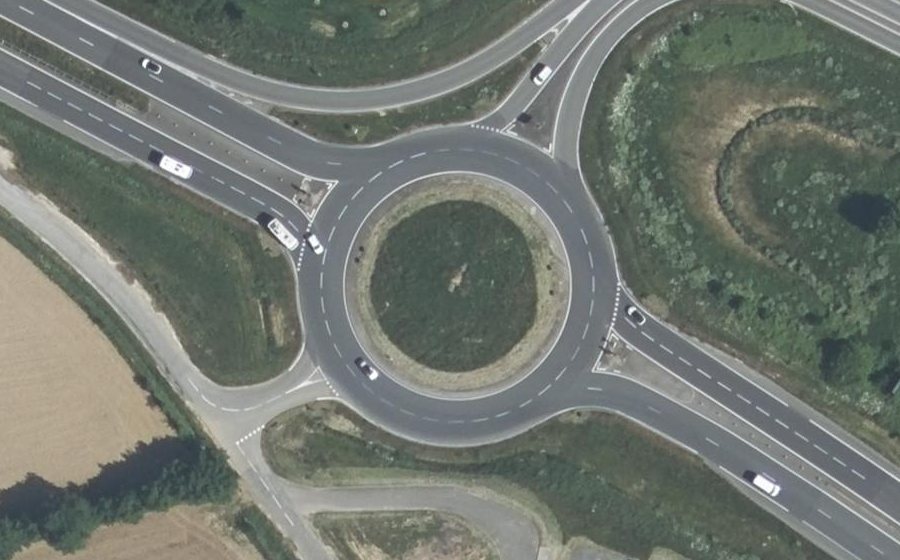 Vue aérienne du Giratoire de la Grée