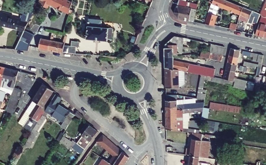 Vue aérienne du Place de la République