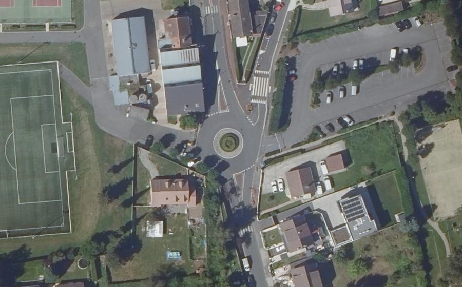Vue aérienne du Boulevard de la République