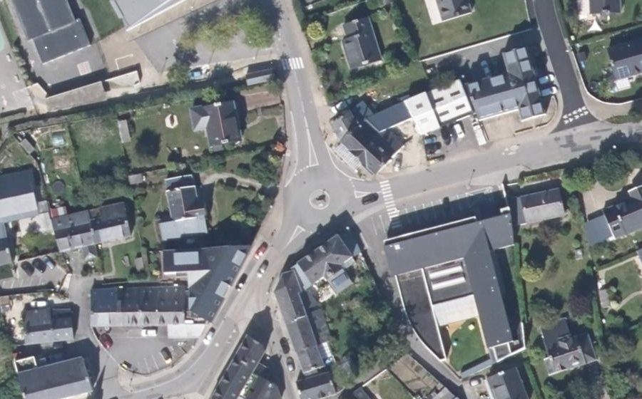 Vue aérienne du Place Jules Gillet