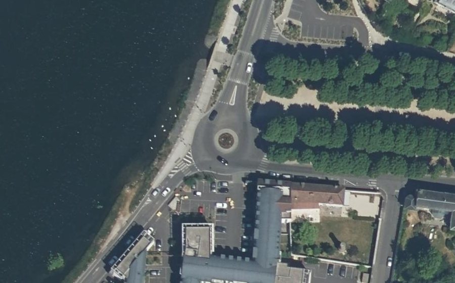 Vue aérienne du Quai Ernest Landry