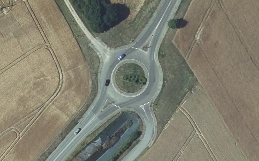 Vue aérienne du Rond-point anonyme n°201115918