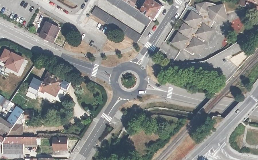 Vue aérienne du Avenue Normandie Niemen