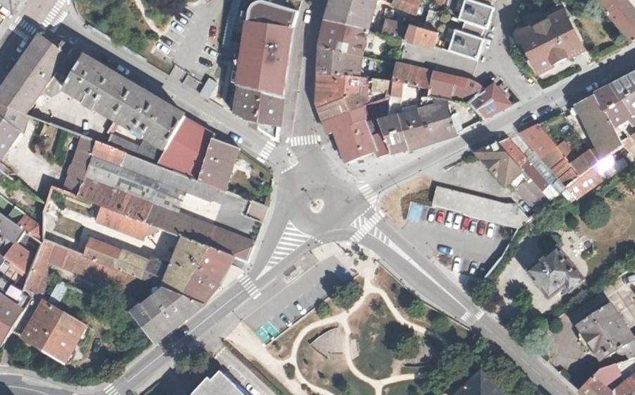 Vue aérienne du Les Cinq Passages