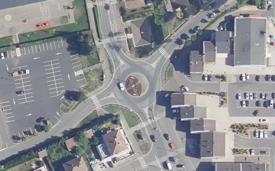 Vue aérienne du Avenue Jeanne d'Arc