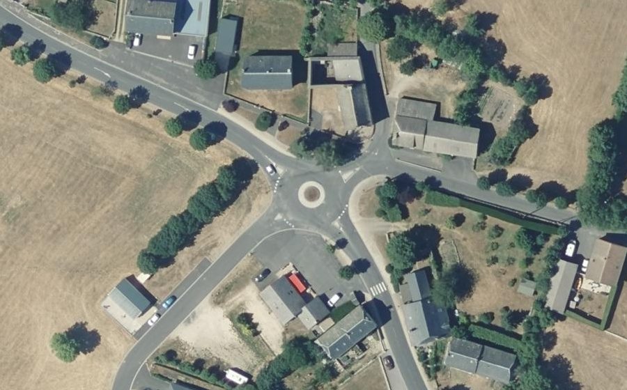 Vue aérienne du Route du Gévaudan