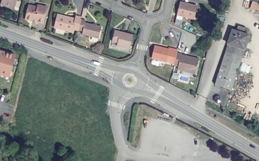 Vue aérienne du Rue de Metz