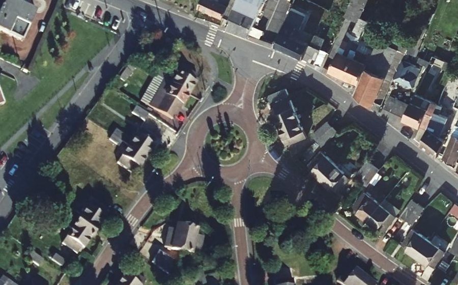 Vue aérienne du Cité Crombez