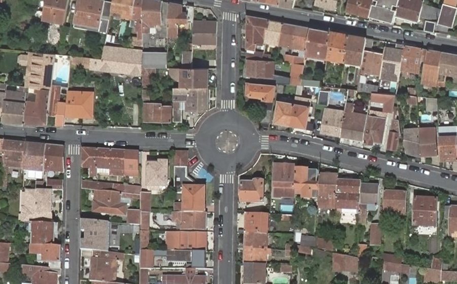Vue aérienne du Place Georges Bonnac