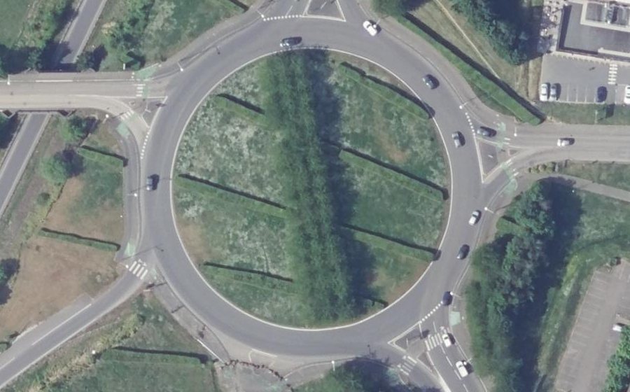 Vue aérienne du Rond-point anonyme n°20191501