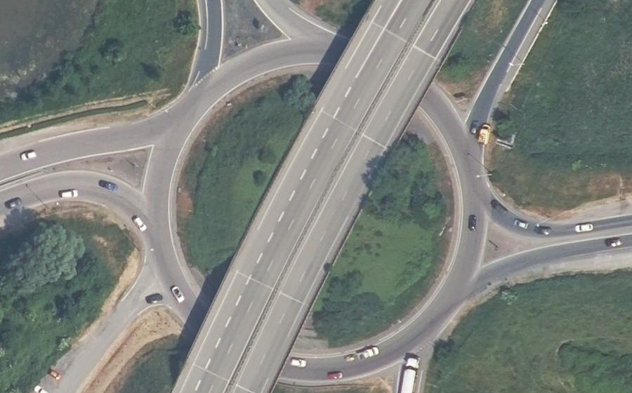 Vue aérienne du Rond-point anonyme n°20209046
