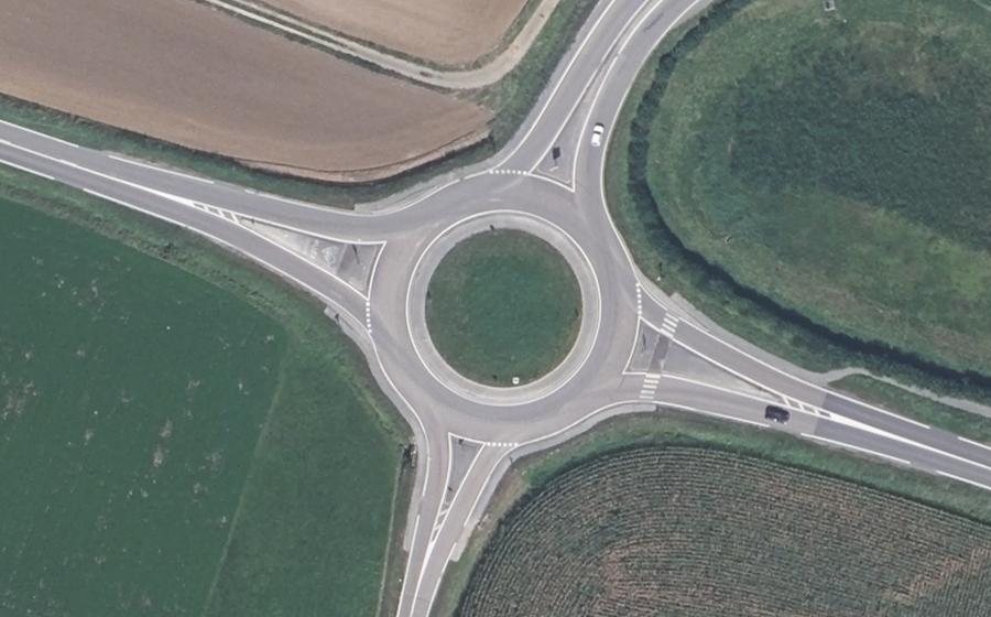 Vue aérienne du Rond-point anonyme n°202251297