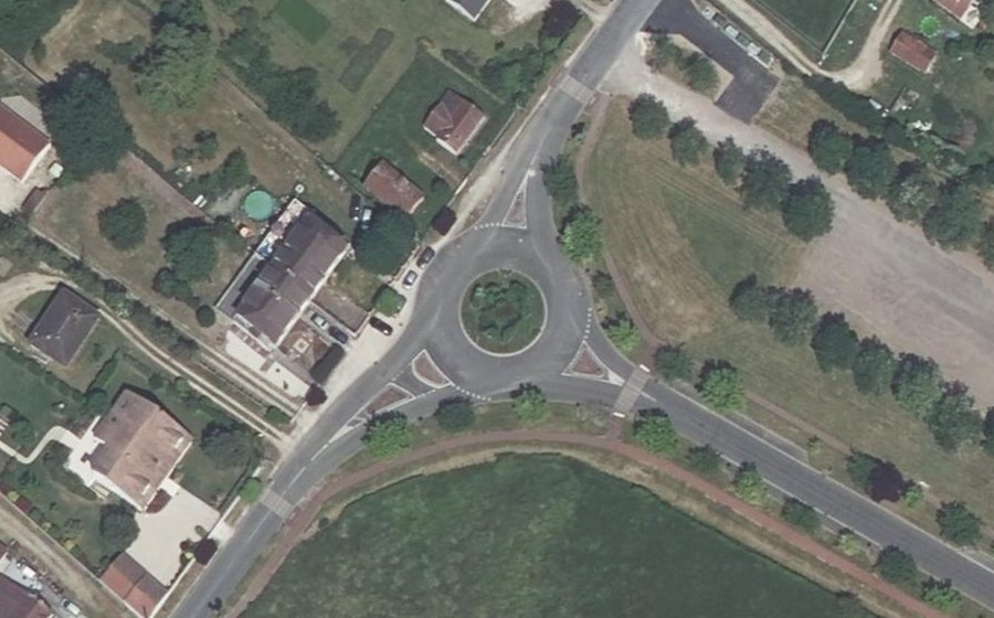 Vue aérienne du Faubourg de Sully