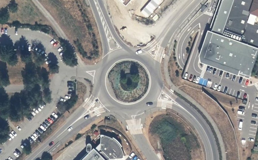 Vue aérienne du Route de la Ravoire