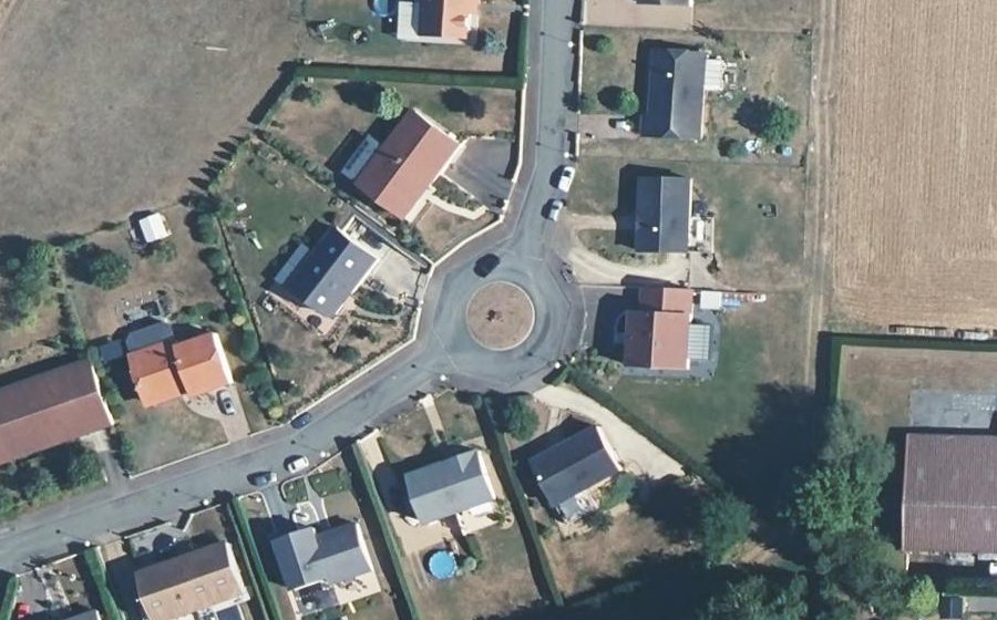 Vue aérienne du Rue des Vignes
