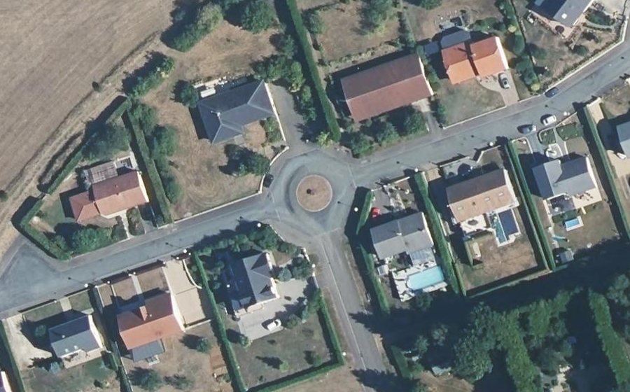 Vue aérienne du Rue des Vignes