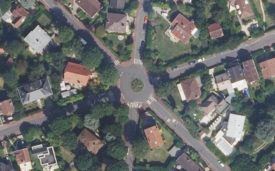 Vue aérienne du Place Eugène Amade