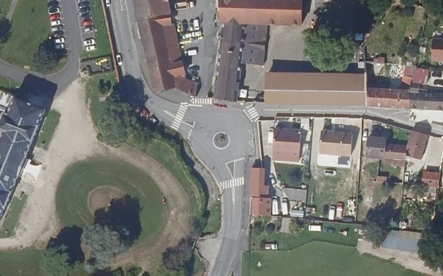 Vue aérienne du Rue Roger Clavier