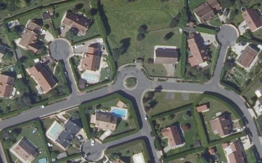 Vue aérienne du Rue des 11 Arpents