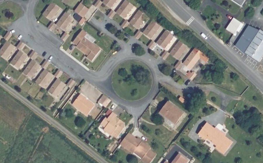 Vue aérienne du Rue du Pré du Coq