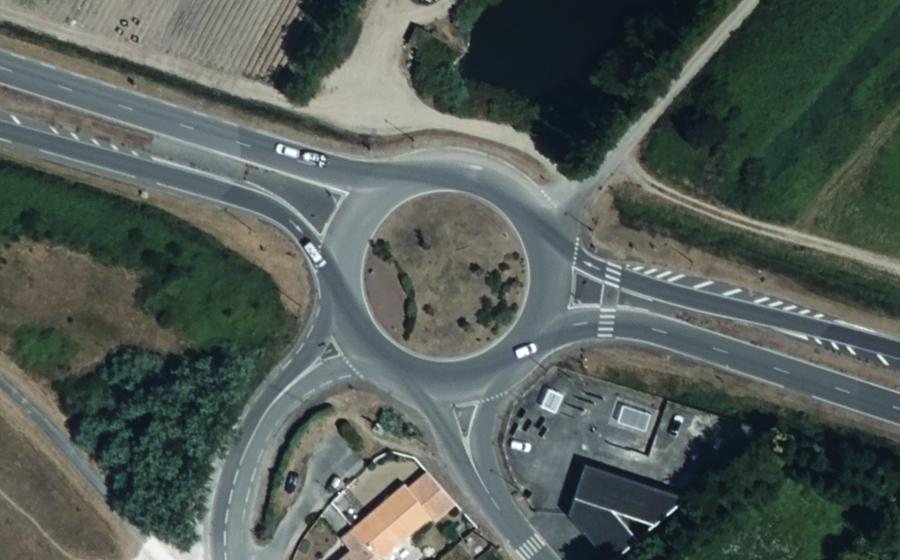 Vue aérienne du Giratoire de la Maison Rouge