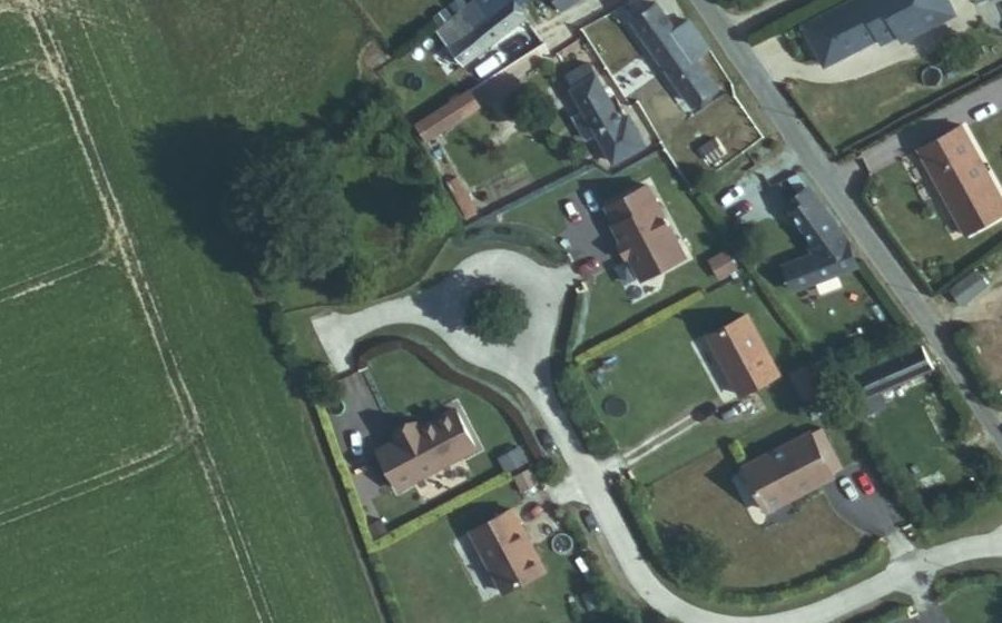 Vue aérienne du Clos la Roseraie