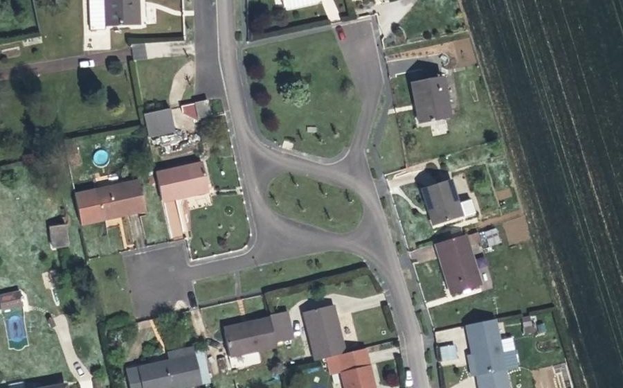 Vue aérienne du Rue de la Chapelle