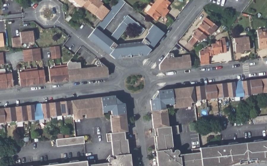 Vue aérienne du Rue Gabriel Morain