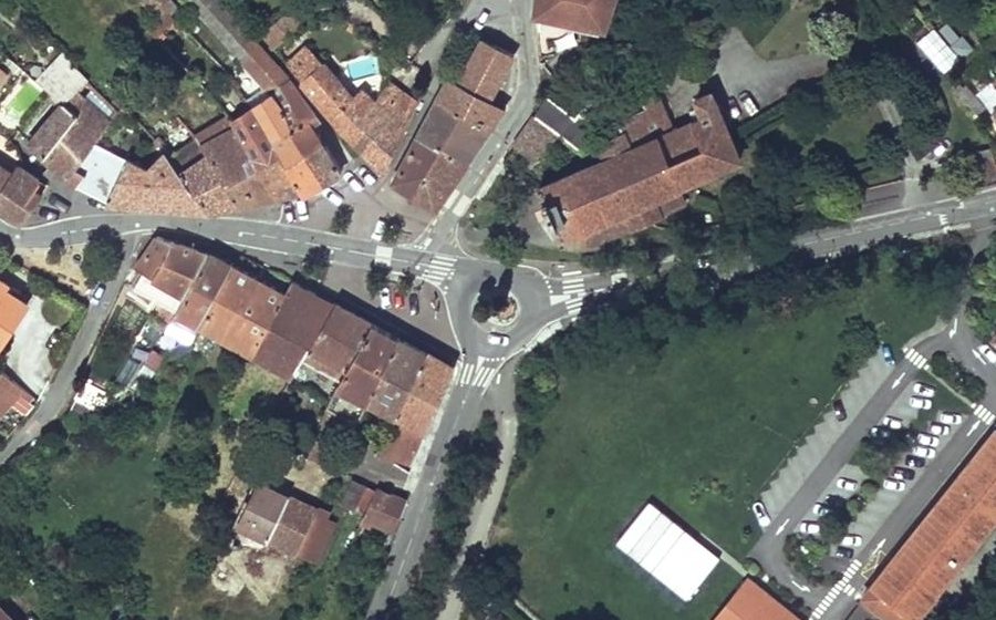 Vue aérienne du Rue de Fondeville
