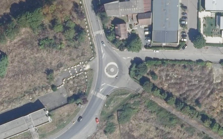 Vue aérienne du Rue de l'Amandier