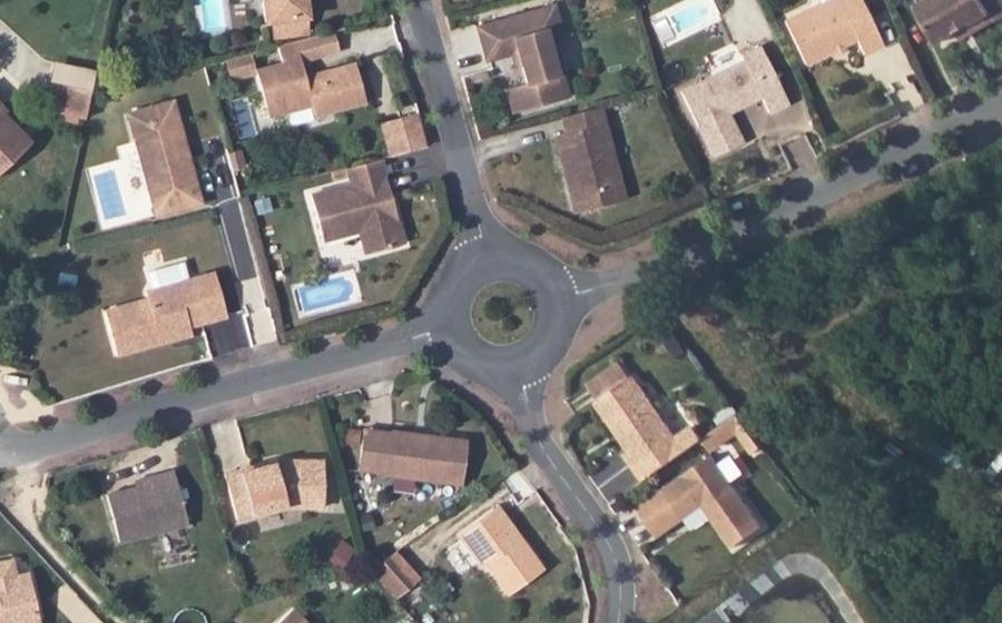 Vue aérienne du Rue des Chardonnerets