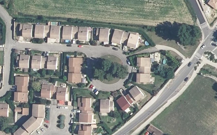 Vue aérienne du Rue du Berry