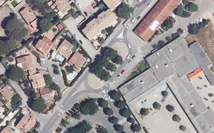 Vue aérienne du Chemin du Sauvet