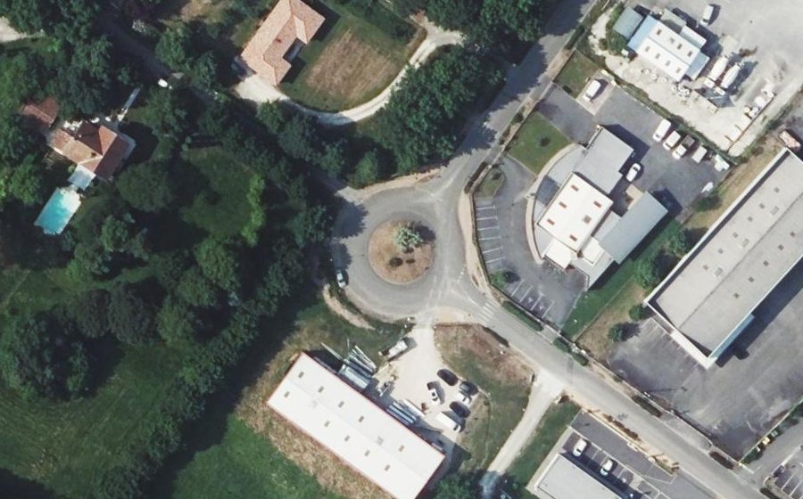 Vue aérienne du Avenue de la Mouscane